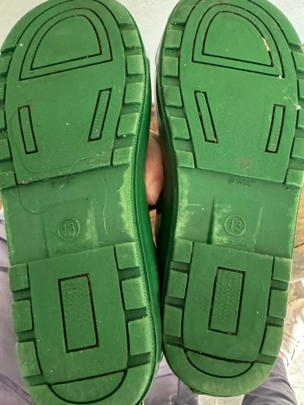 Western Chief Green Frog Kids Rain Boots with Pull Handles “Fritz the Frog”